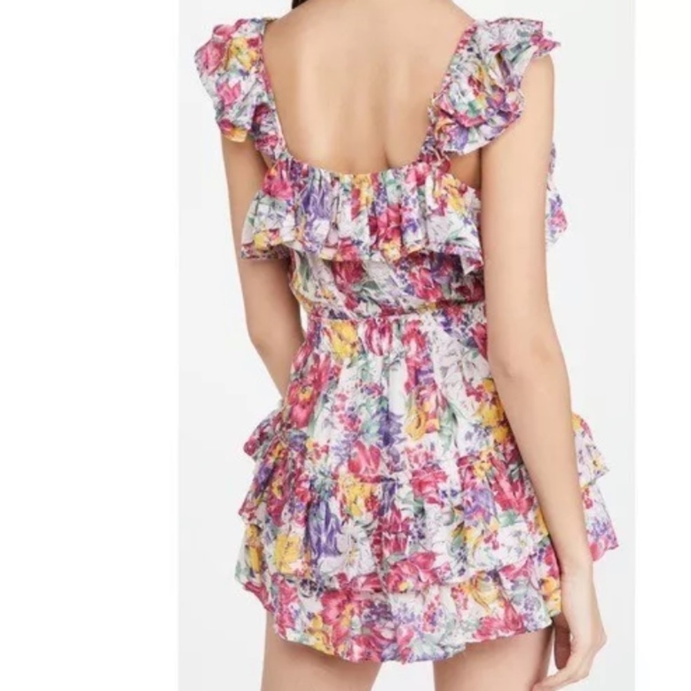 NWOT LoveShackFancy Marina Floral Ruffle Dress Size S - Picture 3 of 8